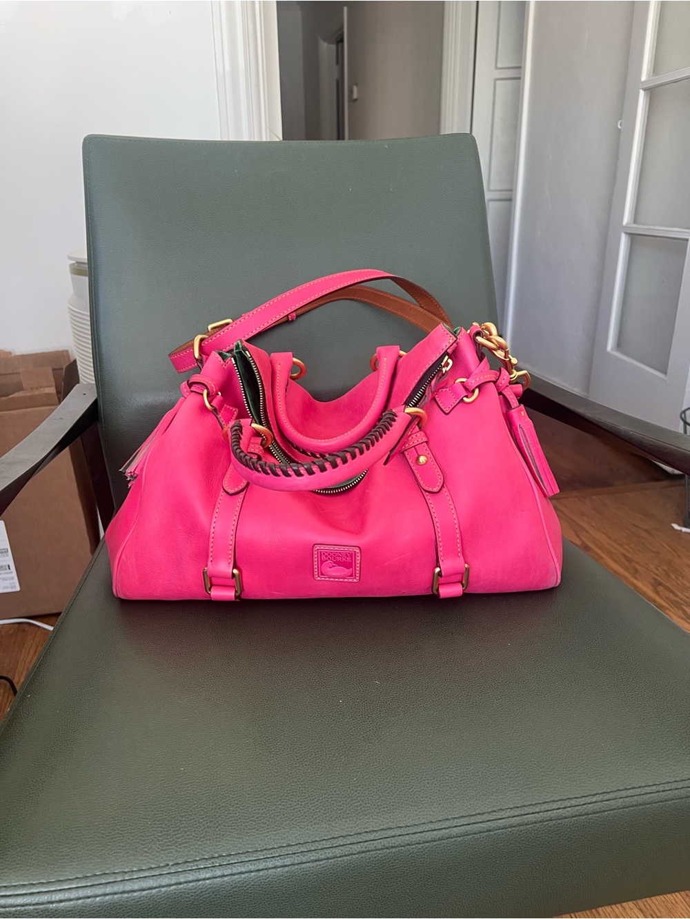 DOONEY & BOURKE fuschia old style satchel